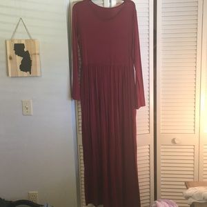 Long sleeve maxi dress